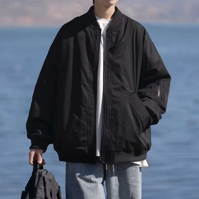 1 Autumn Winter New Pilot American High Street Workwear Retro Trendy Brand Baseball Jacket Coat Men's Clothing_voghion.com
