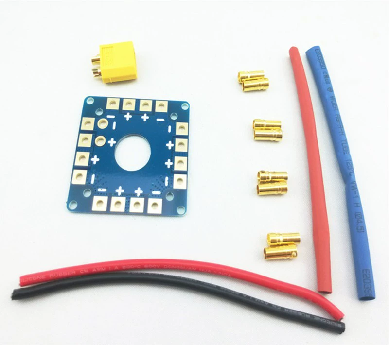 Плата подключения, многополицейская четырехосевая плата управления полетом, плата распределения электропитания, поддерживает 2-8 двигателей