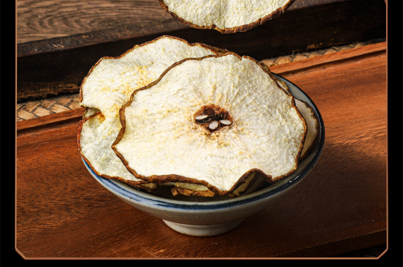 Dried Snow Pear Slices Xue Li Pi 500g Freeze Dried Fruit Tea Slices for Herbal Infusions and Cooking preparation