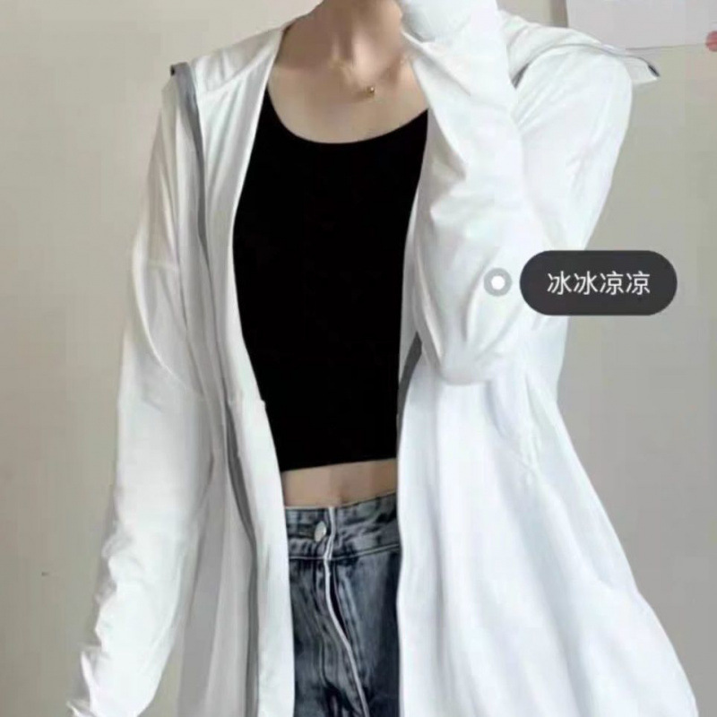 Ropa de mujer de verano nueva ropa de seda de hielo anti-UV suelta universal chaqueta ultrafina fábrica de comercio exterior de mujeres