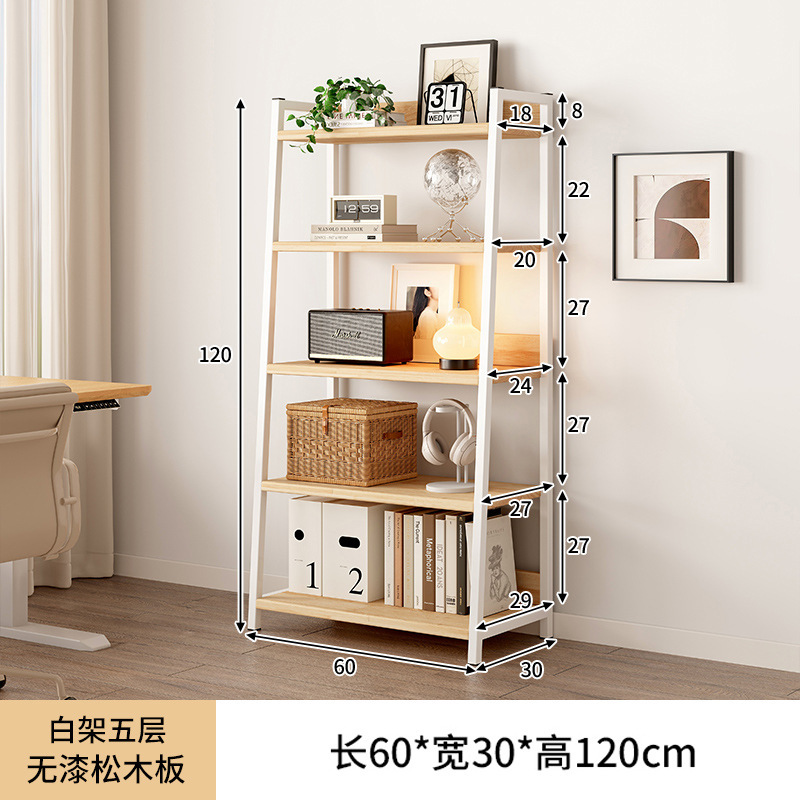 Estante trapezoidal de piso a techo con puerta de gabinete, dormitorio de madera maciza, esquina de la cabecera de la cama, estante de exhibición de la sala de estar, pequeño armario de almacenamiento