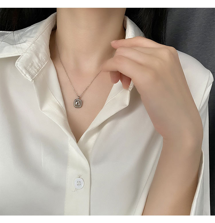 Vintage Style Geometric Titanium Steel Necklace