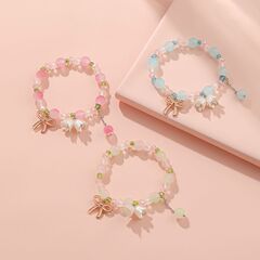 子供の瑠璃のブレスレットの夏のドーパミンの甘いブレスレットの露店は商品の女性の金の子供の手の串の現物の卸売りを持ちます。