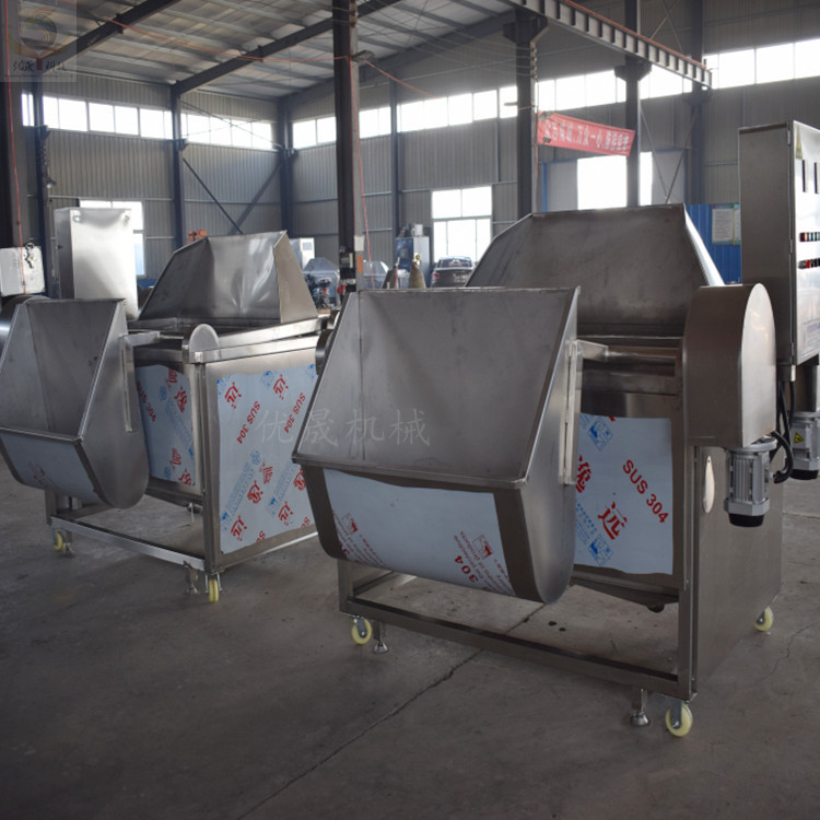 电加热炸凤爪油炸机 自动出料炸鸡爪油炸机 燃气油炸机