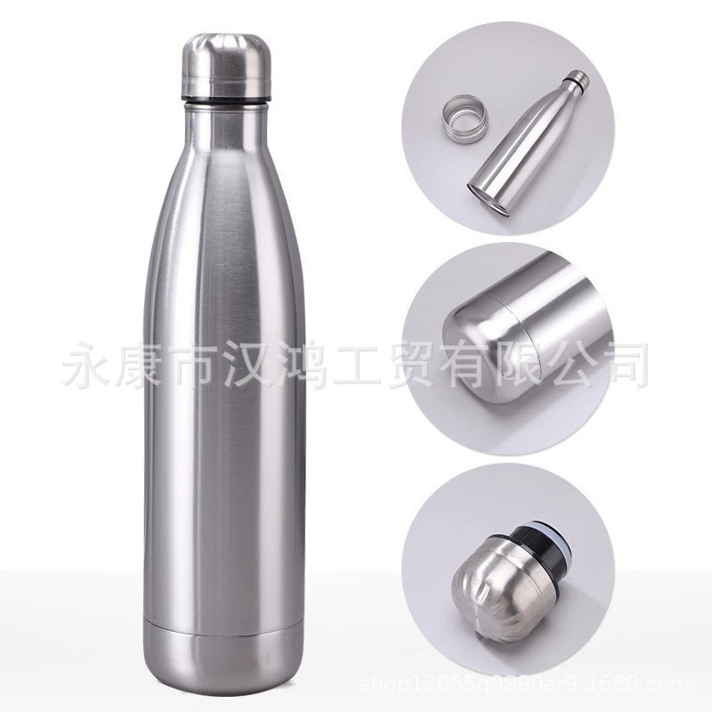Бутылка для напитков объемом 750 мл, спортивная бутылка для активного отдыха, термос из нержавеющей стали 304 с съемным дном, многофункциональная кружка для воды