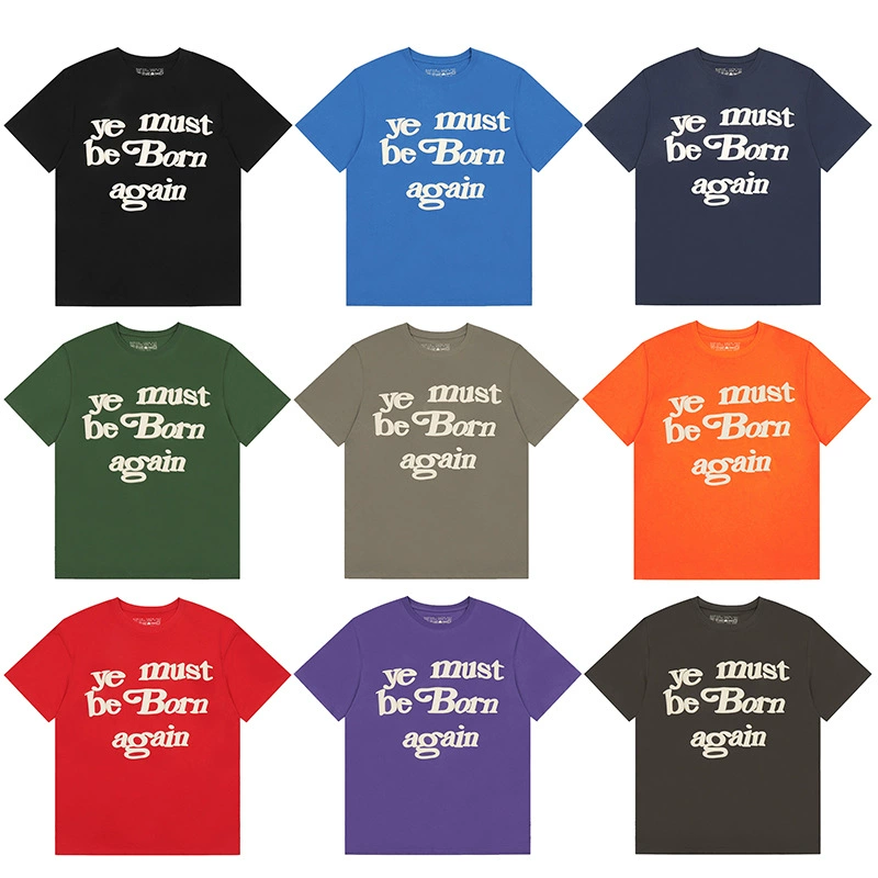 Правильная версия CPFM VTG Kanye возрождается с пузырьками с короткими рукавами ye must be born again kanyeT