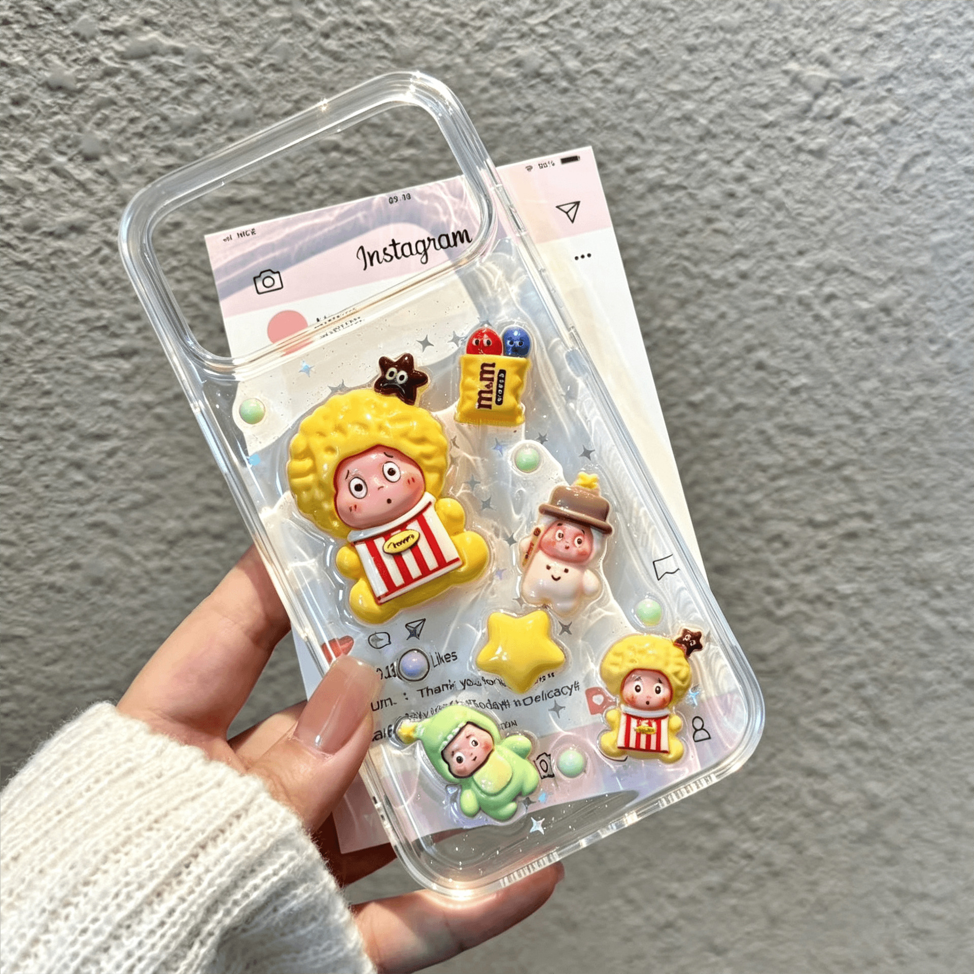 适用苹果18promax手机壳iphone17滴胶卡通星星人16pro新款X保护套 - 7
