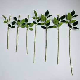 仿真花杆塑料杆排签杆铁丝杆玫瑰花杆 假花手工打底绣球插花配件