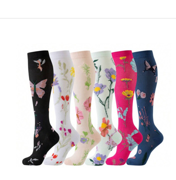 Calcetines elásticos, calcetines de compresión, calcetines para pantorrillas, calcetines deportivos, calcetines de compresión deportivos para correr para hombres y mujeres