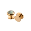 Golden black color shell small buckle (natural