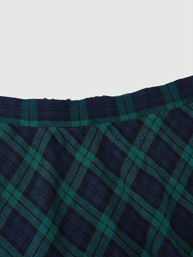 European and American women's clothing autumn and winter plaid skirt women's a-line skirt long large size woolen long dress high waist big swing skirt