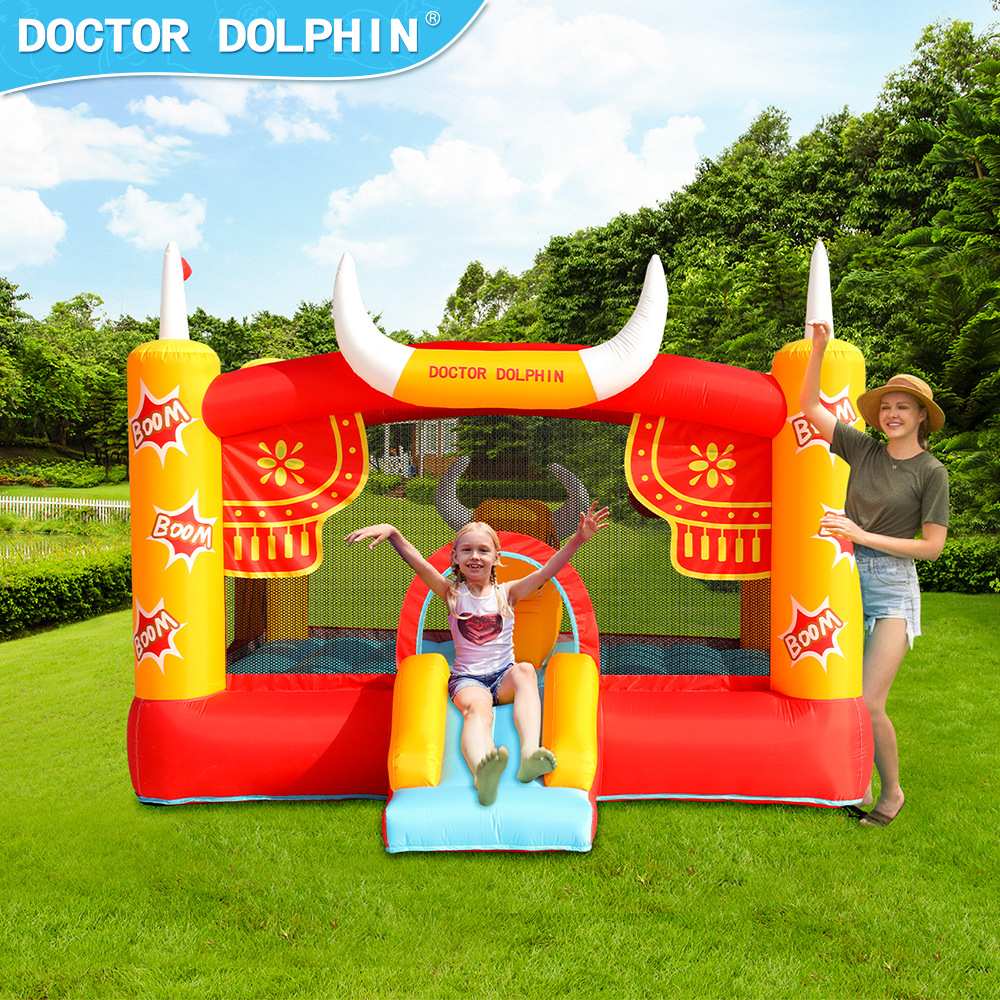 Doctor delfín | Castillo inflable para niños pequeño trampolín inflable tobogán inflable pequeño hogar