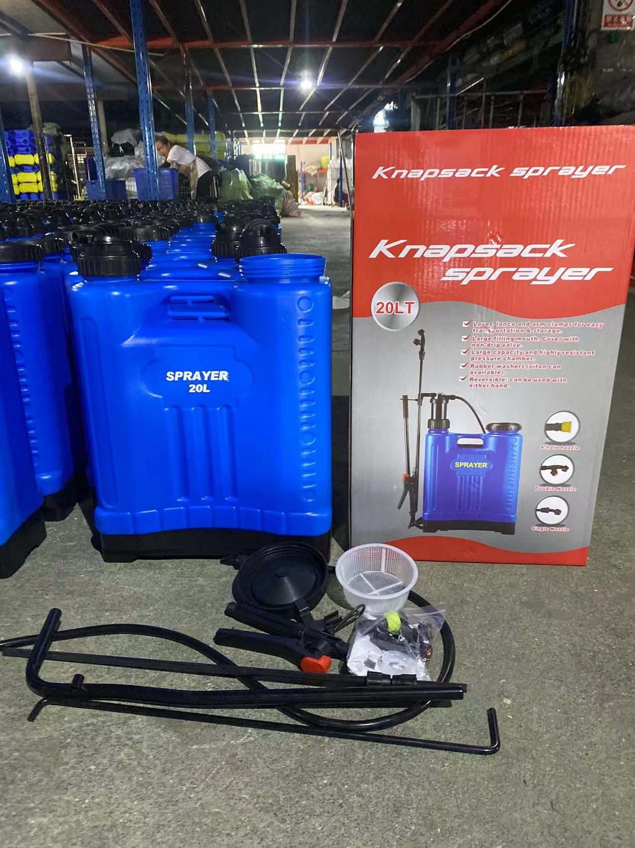 Pulverizador manual de pesticidas Bochen de 16L, tipo mochila portátil, en stock, pulverizador de insecticidas de 20L, pulverización eficiente.