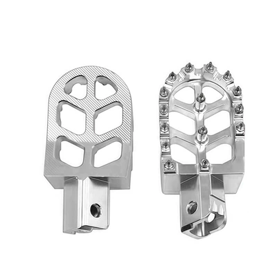 Motorcycle pedals Foot Pedal Off-Road Electric Vehicle - silver