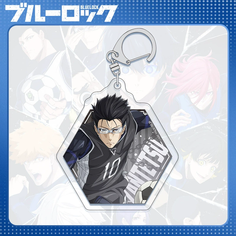 Acrylic Keychain (Blue Lock) Blue Prison Key Bin, double-sided 6 cm, D-system compatible