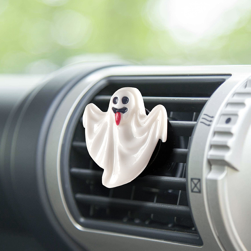 Salidas de aire de Halloween de automóviles aromatizadas nuevas adorables y carnosas consola central de automóviles decoraciones de aire acondicionado