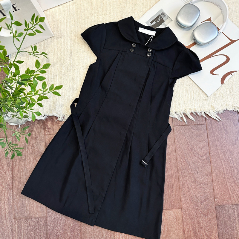 In Stock/Style Similar to That of a Reclusive Woman Sharp Beauty Lady Little Black Dress Female Improved Cheongsam Chinese Dress
