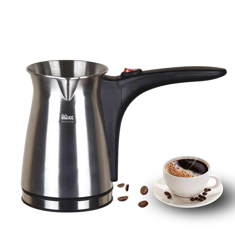 Stainless steel electric coffee pot household anti-overflow electric Turkish coffee pot electric kettle wine pot European gauge
