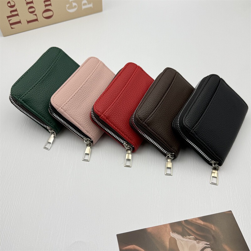 Cross-Border Japanese-Style Accordion Card Holder in Candy Colors, Sweet Style Card Case, in Stock, Large Capacity, Multiple Card Slots, Coin Purse