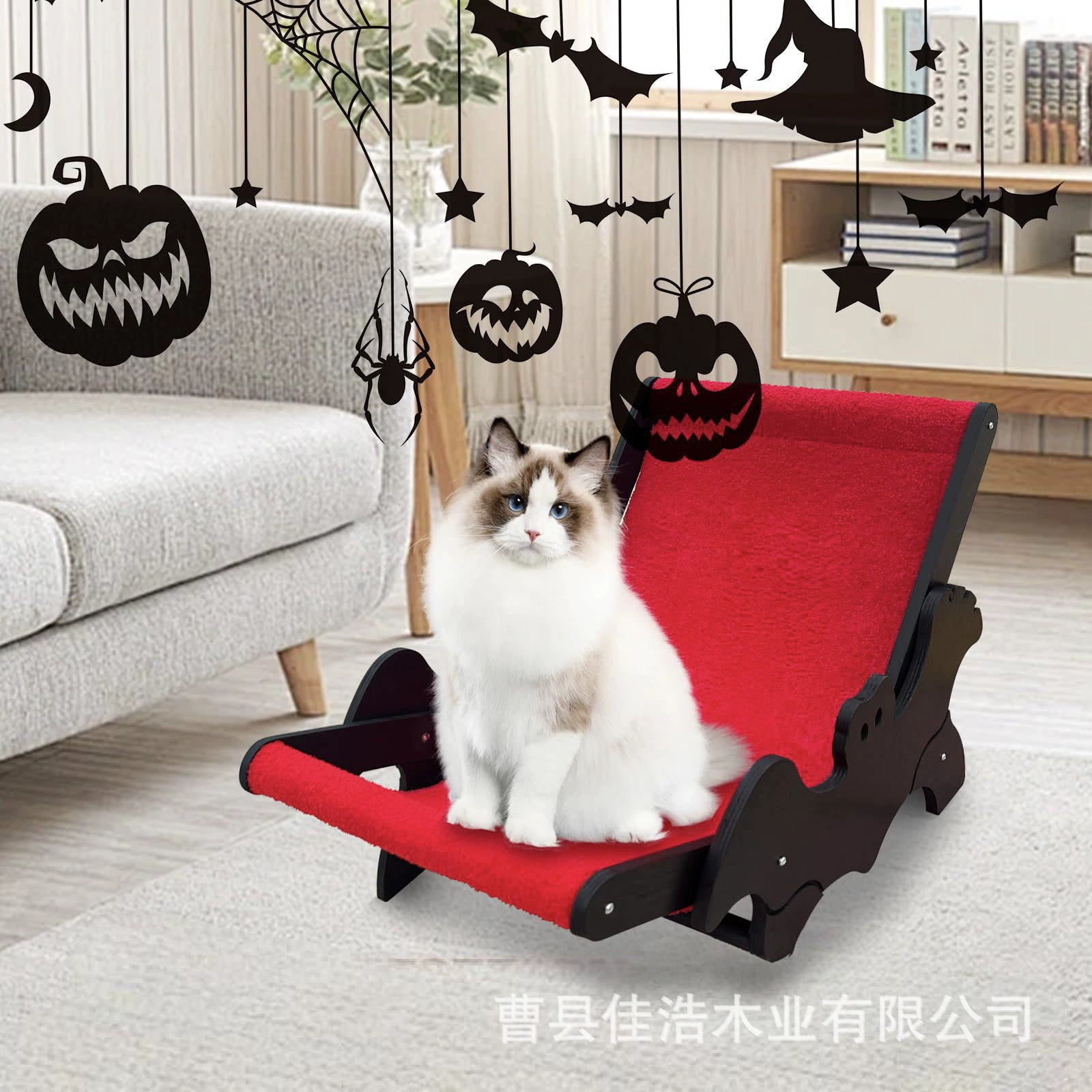 Четырехсезонное универсальное гнездо для кошек, съемное, из массива дерева, черный, большой диван-шезлонг для кошек, кресло для отдыха на балконе