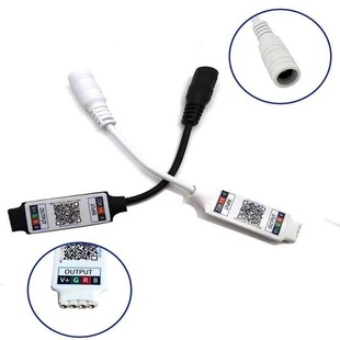 Mini bluetooth DC head controller smart rgb mobile phone APP colorful LED light bar controller