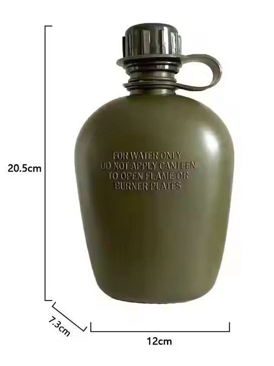 1L portátil de viaje al aire libre hervidor de agua de tres piezas set hervidor de agua camuflado con bolsa de almacenamiento hervidor de agua de camping