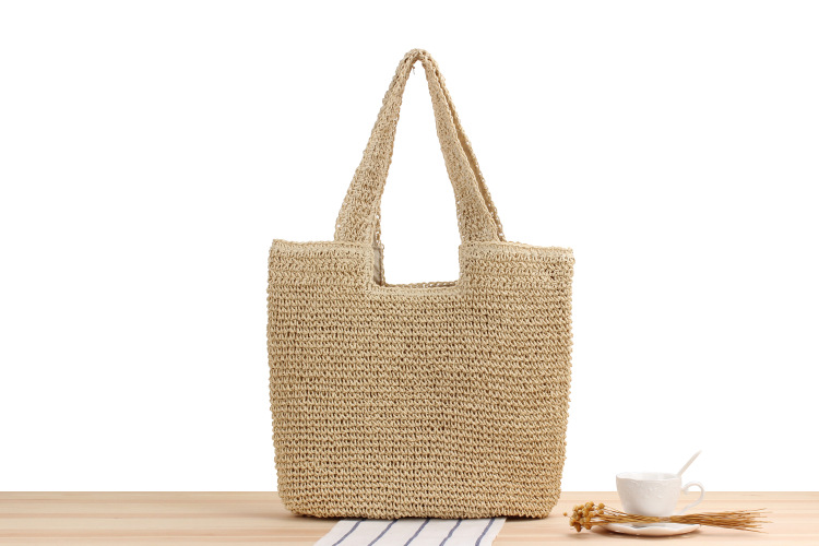 Femmes Grande Printemps Été Polyester Vacances Sac De Paille display picture 1