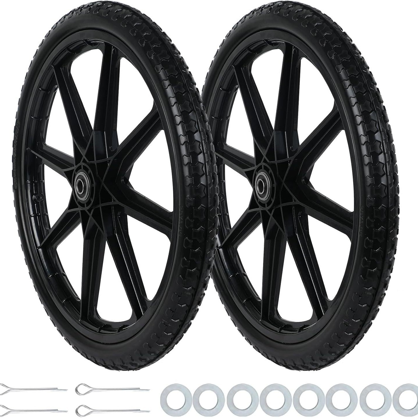 20寸20x1.95 PU免充气实心轮 耐磨pu发泡轮