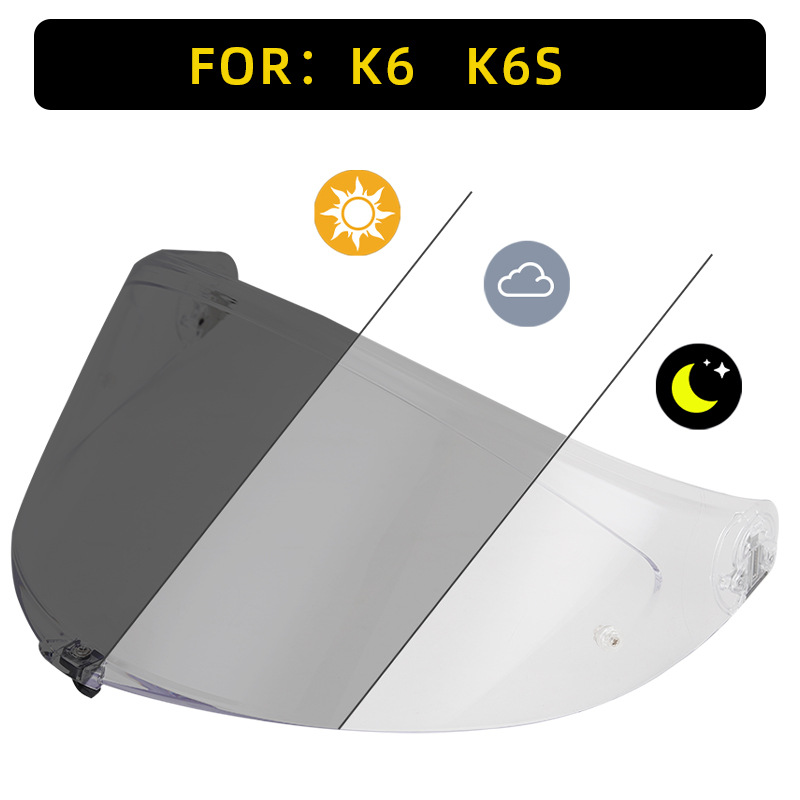 Motorcycle Helmet Color-Changing Lens X14/Z7/Z8/Rx7X/Sm961 Anti-Uv Full-Face Helmet Color-Changing Lens