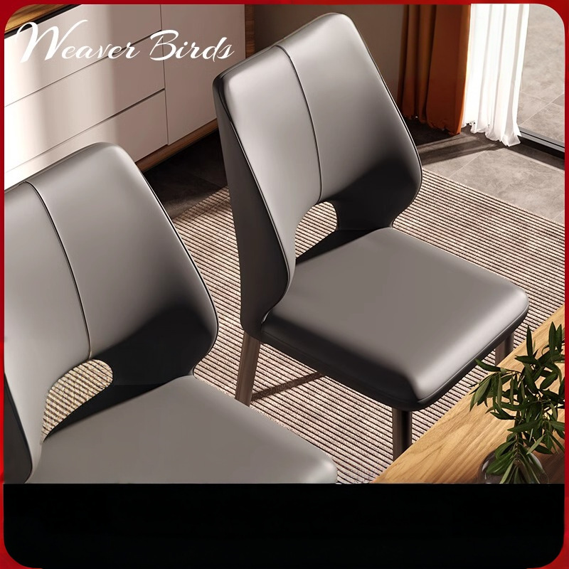 Silla de comedor simple de lujo ligera silla de sala de estar de alta calidad doméstica silla de recepción de oficina taburetes especiales silla de comedor de paquete blanda nórdica