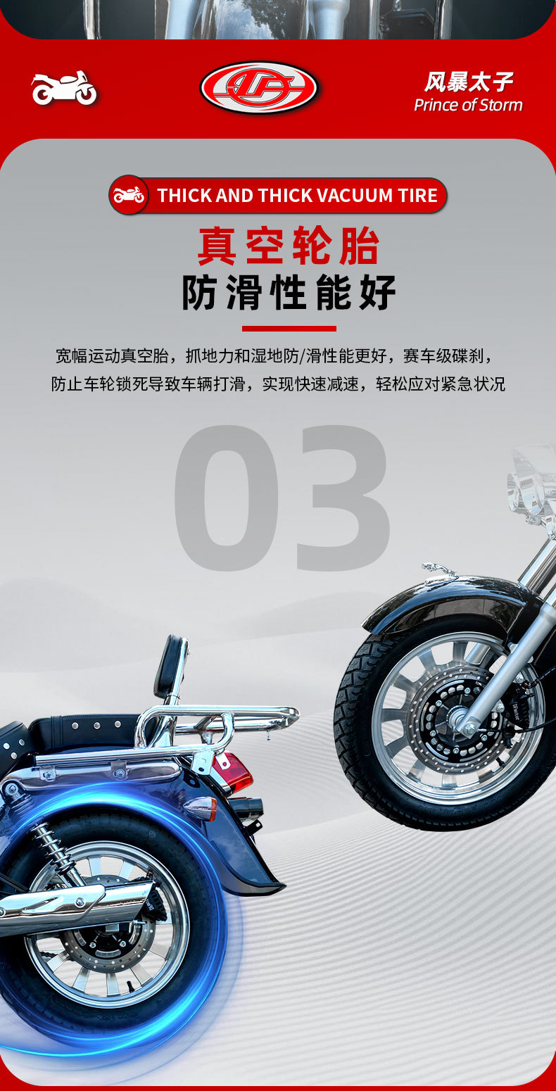 Retro Storm Prince Model Motorcycle Exported to Europe and America 150Cc New Two-Wheeled Motorcycle Sports Car Straddle Fuel Vehicle