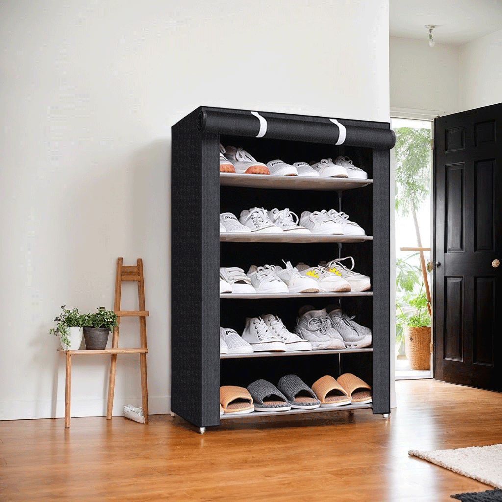 Zapatero simple, almacenamiento a prueba de polvo, zapatero, dormitorio de varios pisos, estante económico para el hogar, espacio en la puerta, armario para zapatos image 9