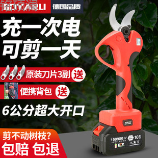 Xdd German Original Imported Electric Pruning Shears, Fruit Tree Shears, Thick Branch Shears, High-Power Rechargeable Scissors, Wireless Lithium Battery