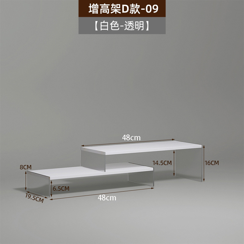 Estante elevador para monitor con cajones para almacenamiento en escritorio, organizador para dormitorio estudiantil, cajón elevador.