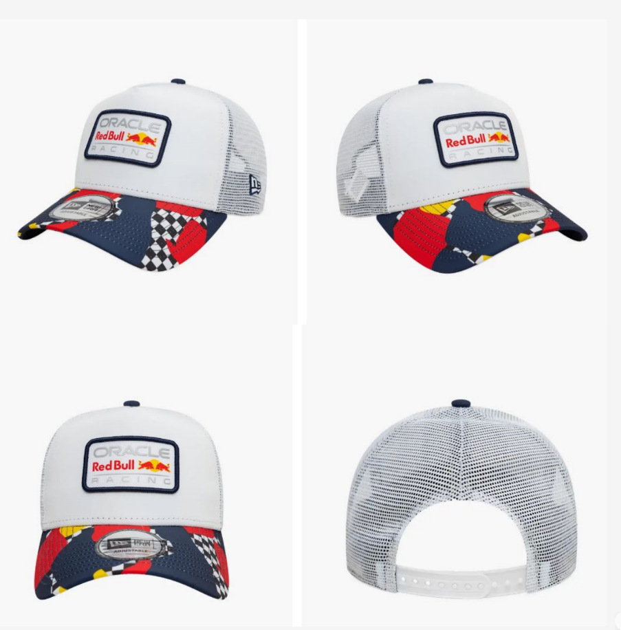 2024 nuevo estilo transfronterizo negro techo duro Red Bull League fan gorra de béisbol sombreado protector solar hombres y mujeres estilo bordado de moda