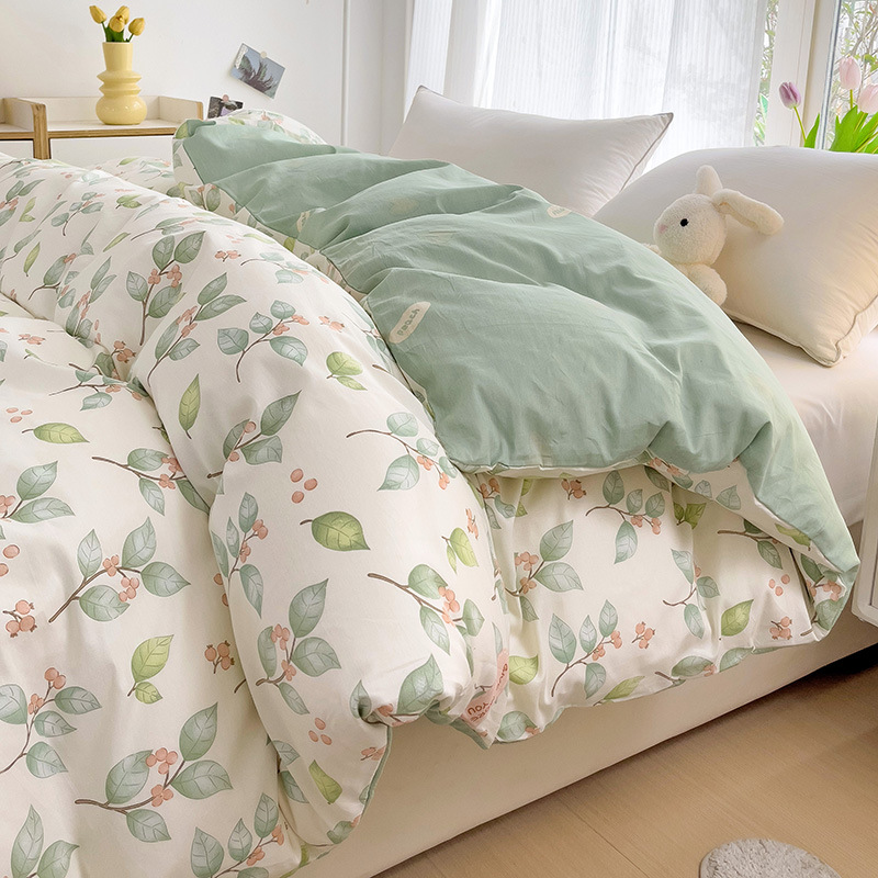 꽃과 나뭇잎이 춤을 춥니다 [면 100% 품질]