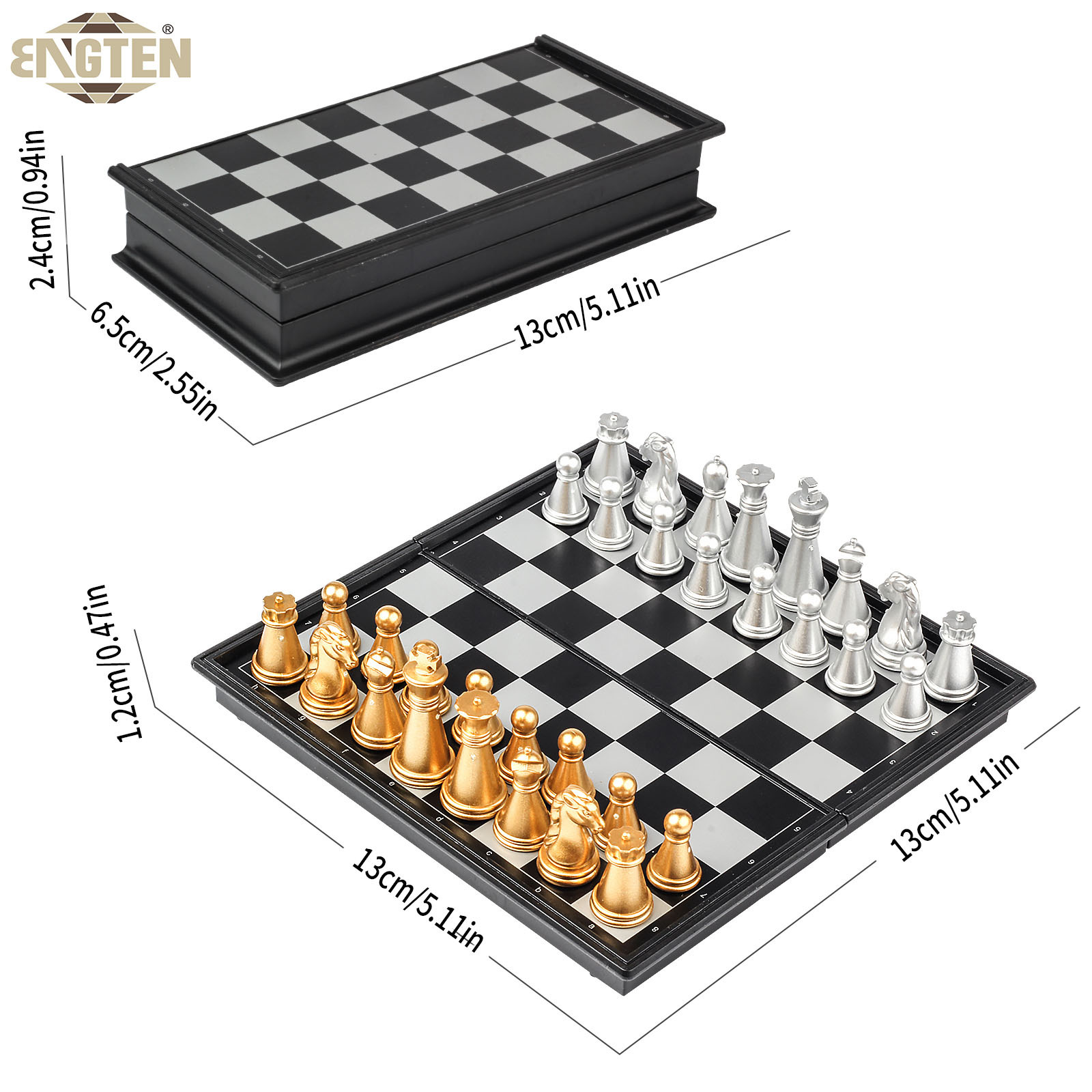 BT特小号磁性金银国际象棋儿童学生智力开发益智棋方便收纳