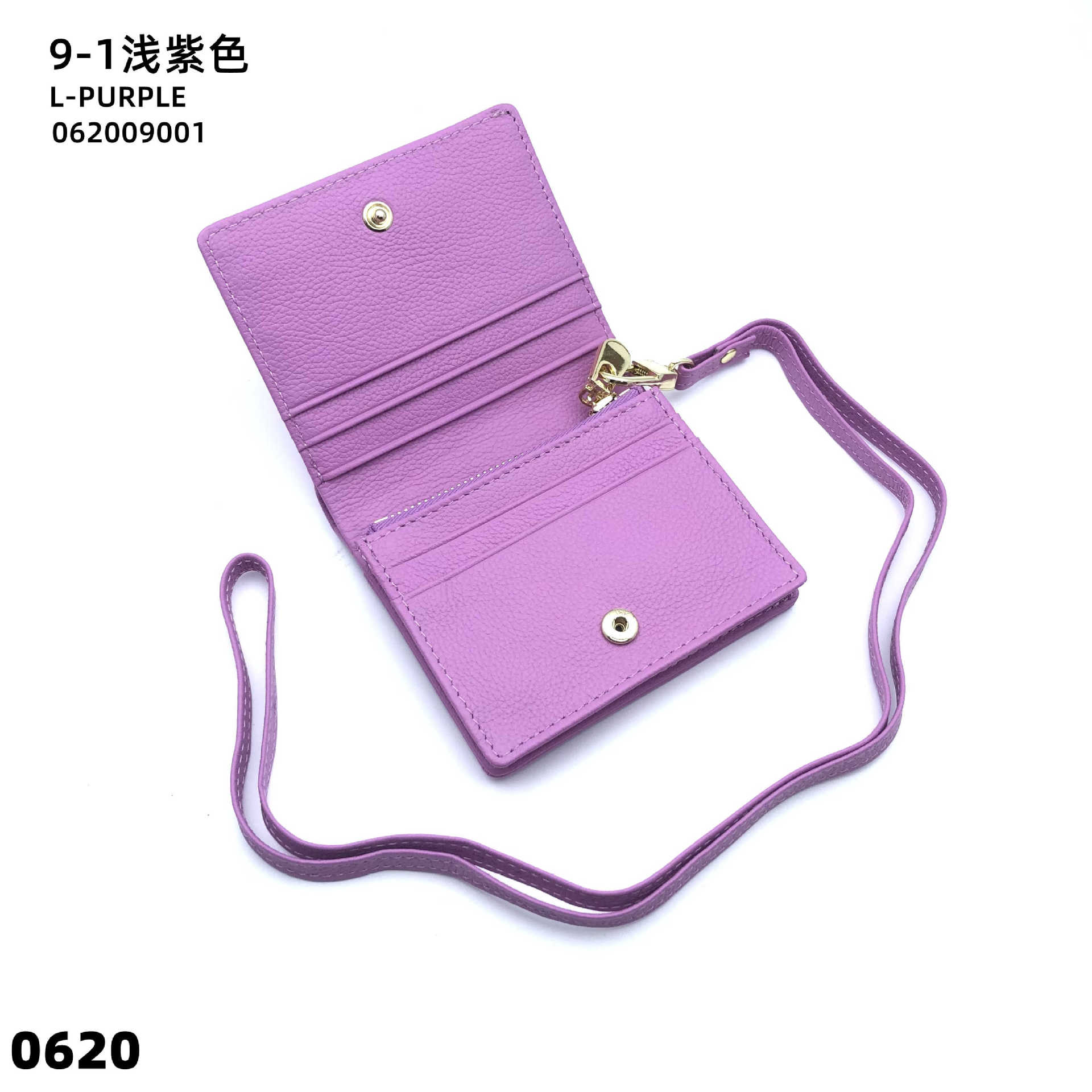 Niñas billetera de cuero plegable cremallera monedas tarjeta bancaria bolsa de almacenamiento con colgante bolsa de tarjetas bolsa 2024 nuevo