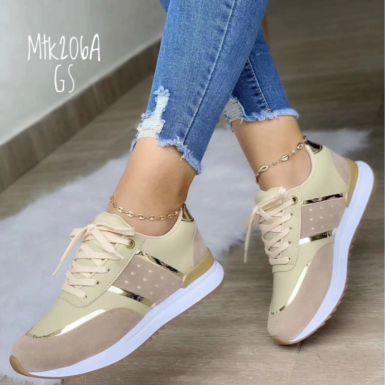 Sports footwear for leisure platform, European style, plus size