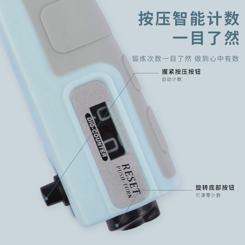 Contando agarre fitness muñeca fuerza muscular ejercicio tensión portátil ajustable agarre mano entrenador