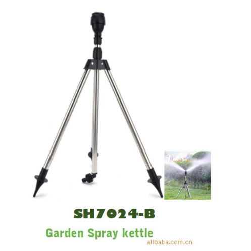 三脚架洒水器麦格喷头自动旋转灌溉喷头全圆摇臂喷草坪喷水器