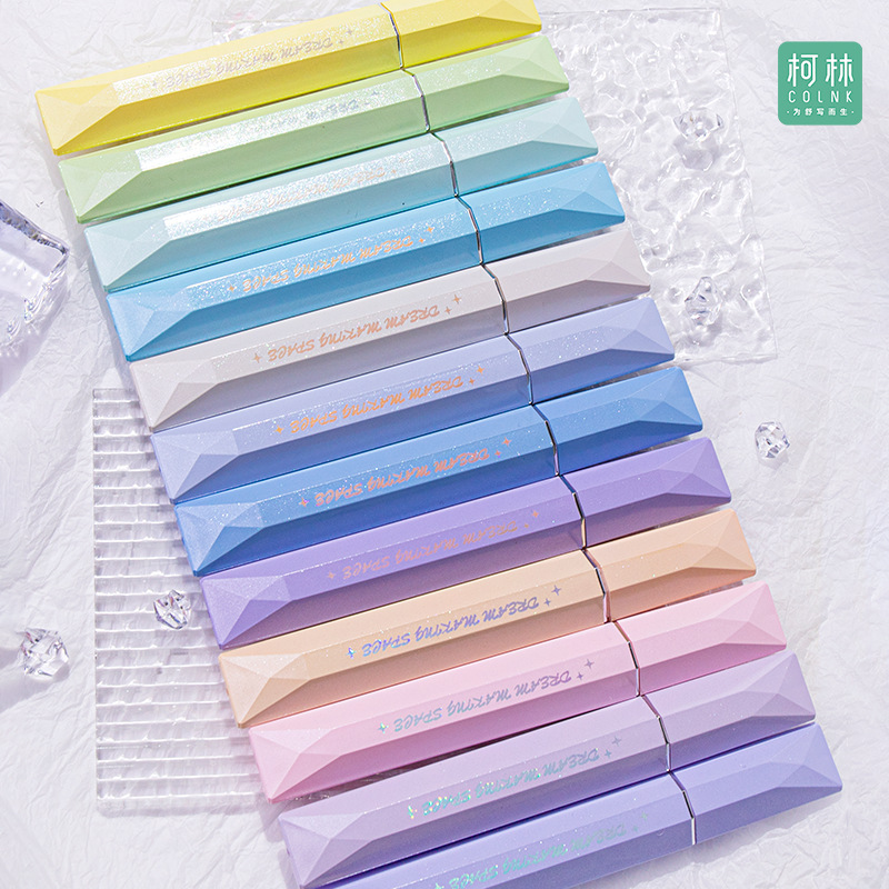 La nueva pluma flash de Colin, la marca fluorescente brillante, la cuenta de mano brillante, el polvo de oro brillante, los puntos clave de los trazos de arena movediza de hadas