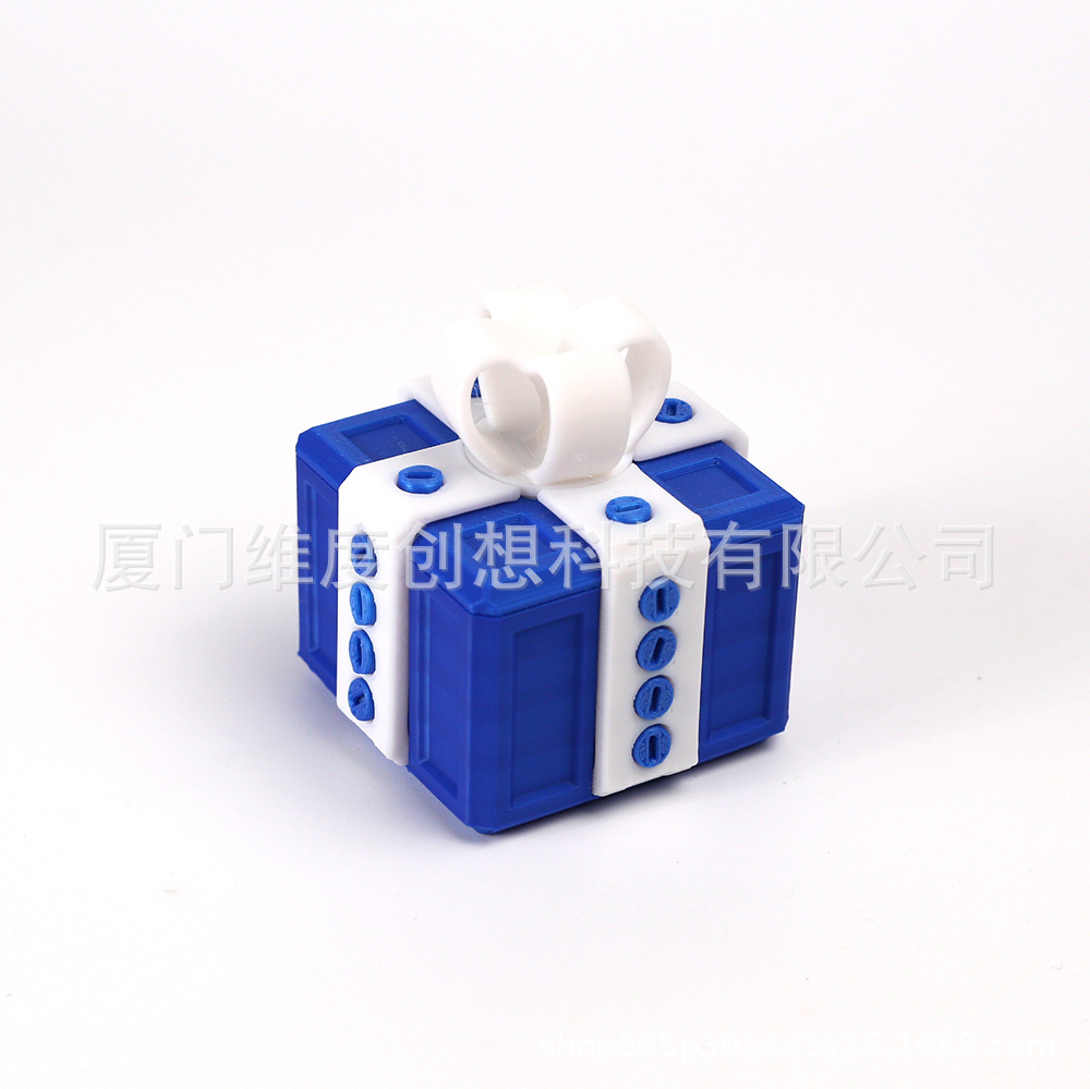 파란색 상자 + 흰색 활