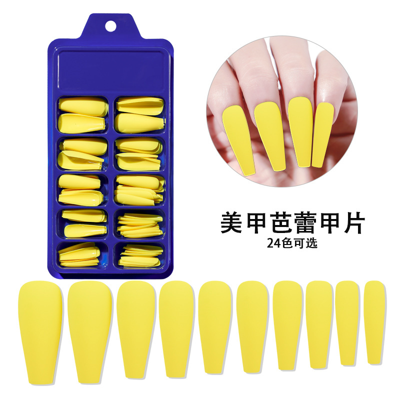 Uñas desgaste uñas nuevo esmerilado Ballet uñas falso parche de uñas falso uñas acabado 100 piezas en caja