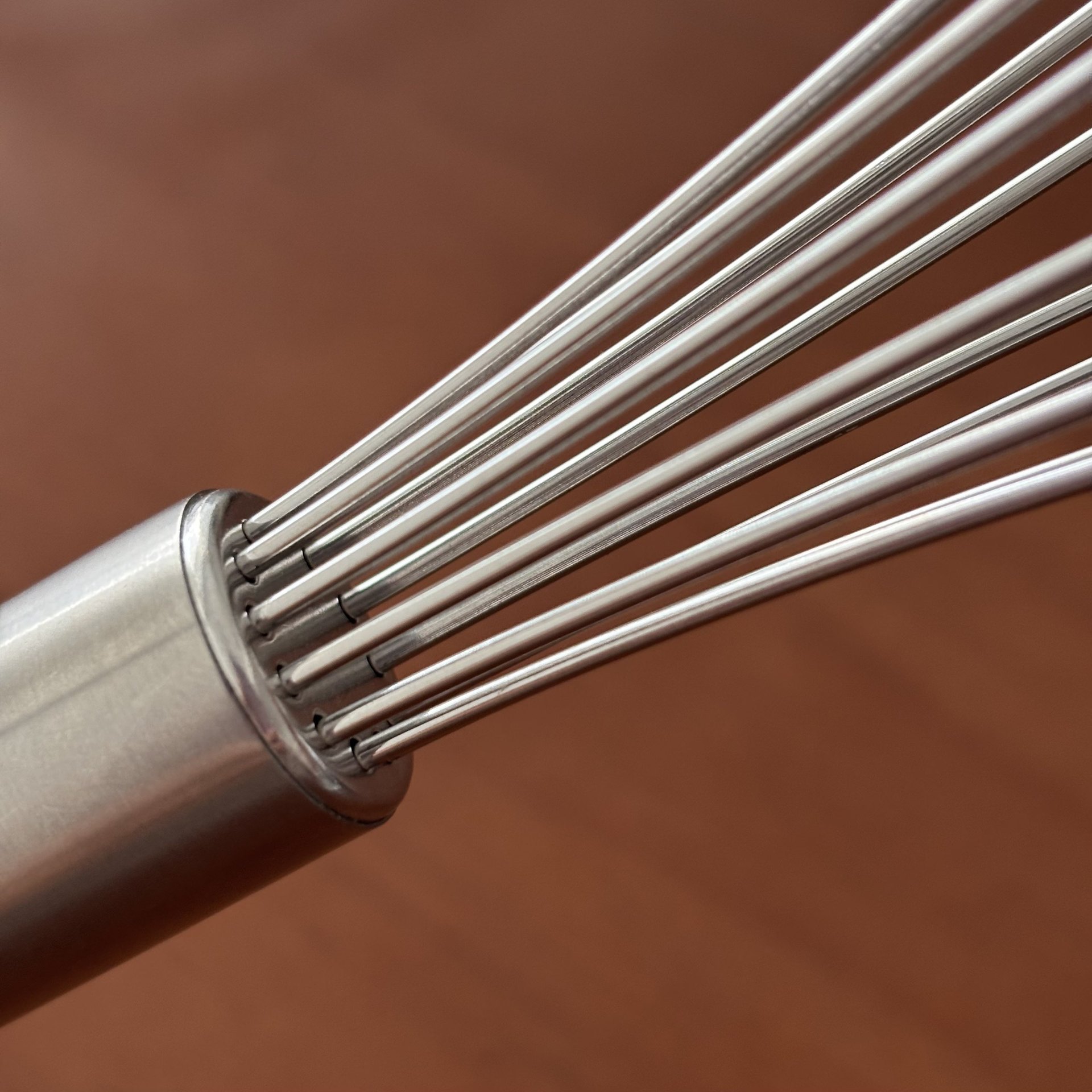 Batidor de Huevos Manual con Mango Tubular de Acero Inoxidable 304, 8-12 Pulgadas