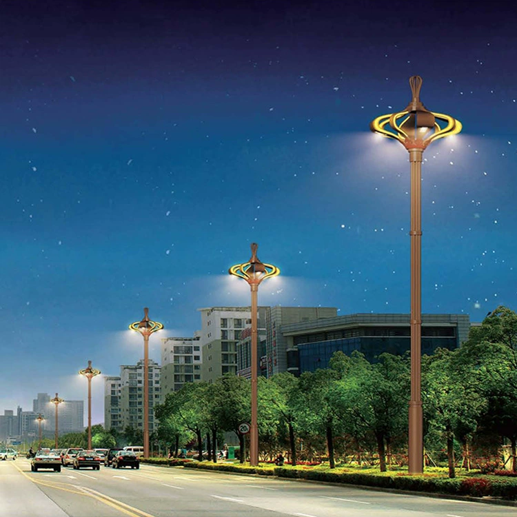 Municipal road landscape lighting Chinese lanterns 8 10 meter street lamps Eight-pointed nine-fire municipal square Chinese landscape lanterns