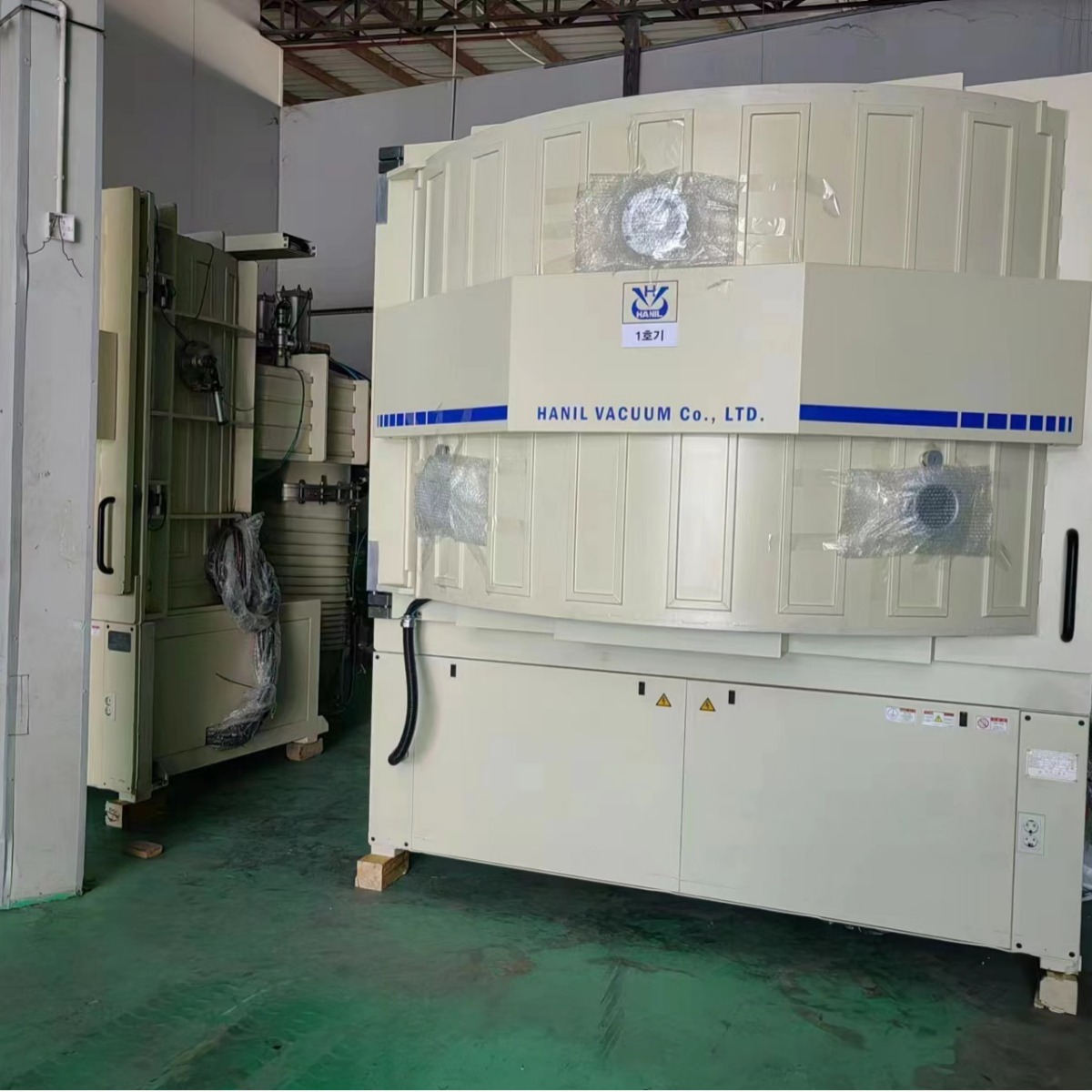 二手韩一TPU软鞋底真空镀膜机/鞋底镀金镀彩光学电镀机鞋标蒸发机