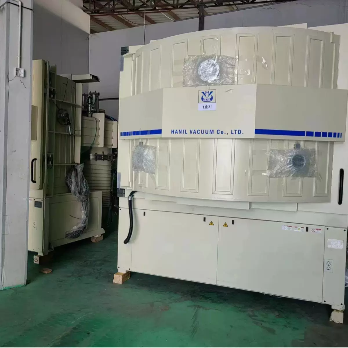 二手韩一TPU软鞋底真空镀膜机/鞋底镀金镀彩光学电镀机鞋标蒸发机