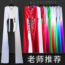 水袖上衣女藏族舞蹈服装古典练功服甩袖演出服惊鸿舞戏曲成人儿童