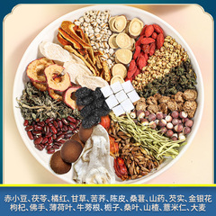 19 flavors of dampness-repelling tea, red bean, barley, and gorgon tea, barley and tuckahoe tea, triangular sachet of healthy scented tea 160g